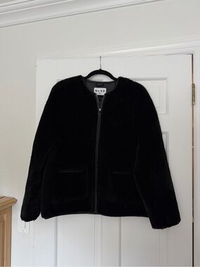 NA-KD Faux Fur Black Jacket